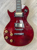 Westfield LP-Style Electric Guitar – Cherry Flame Top - Upgraded with genuine Grover machine heads for excellent tuning stability.