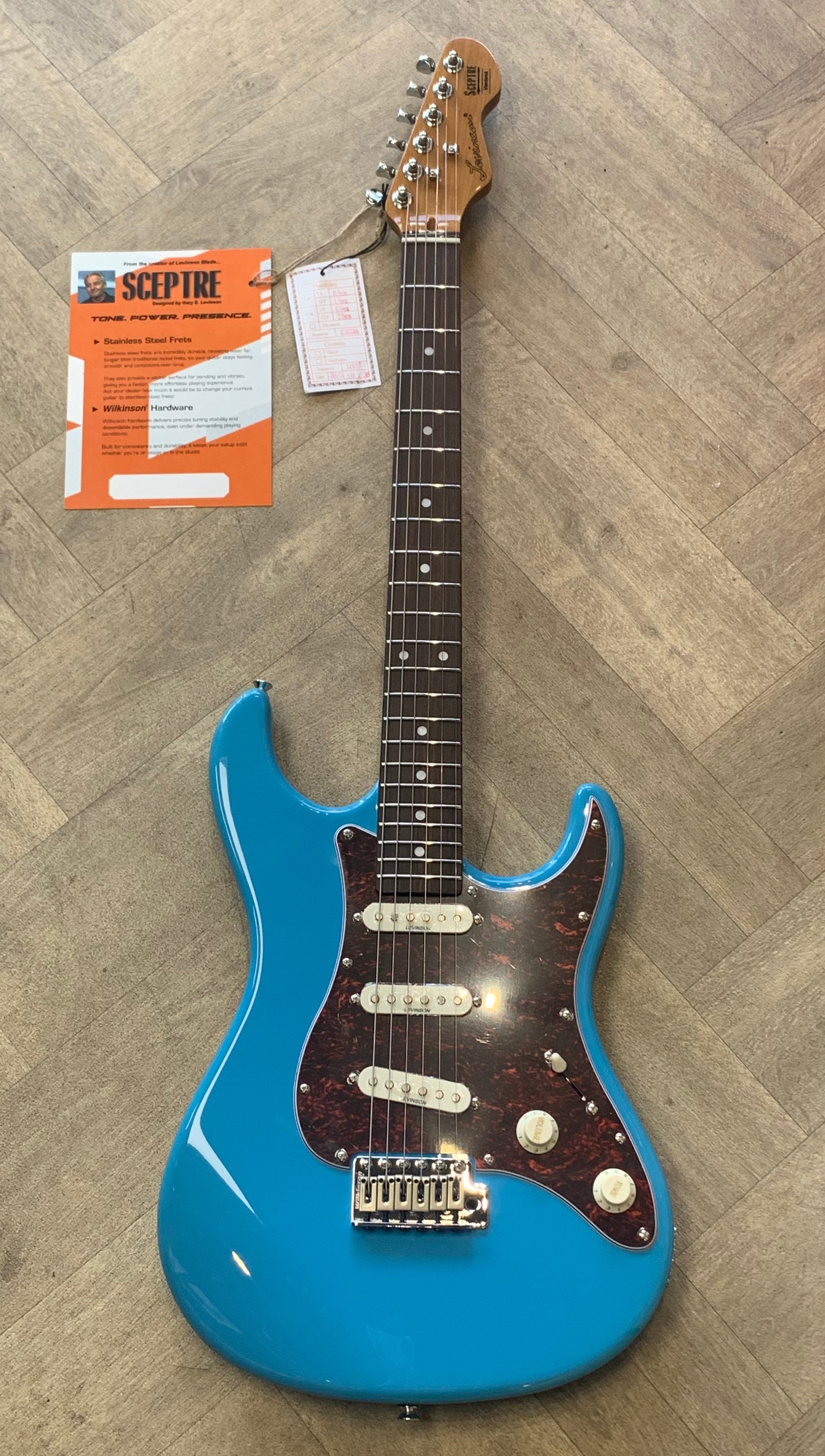 ELECTRIC GUITAR SCEPTRE VENTANA SONIC BLUE