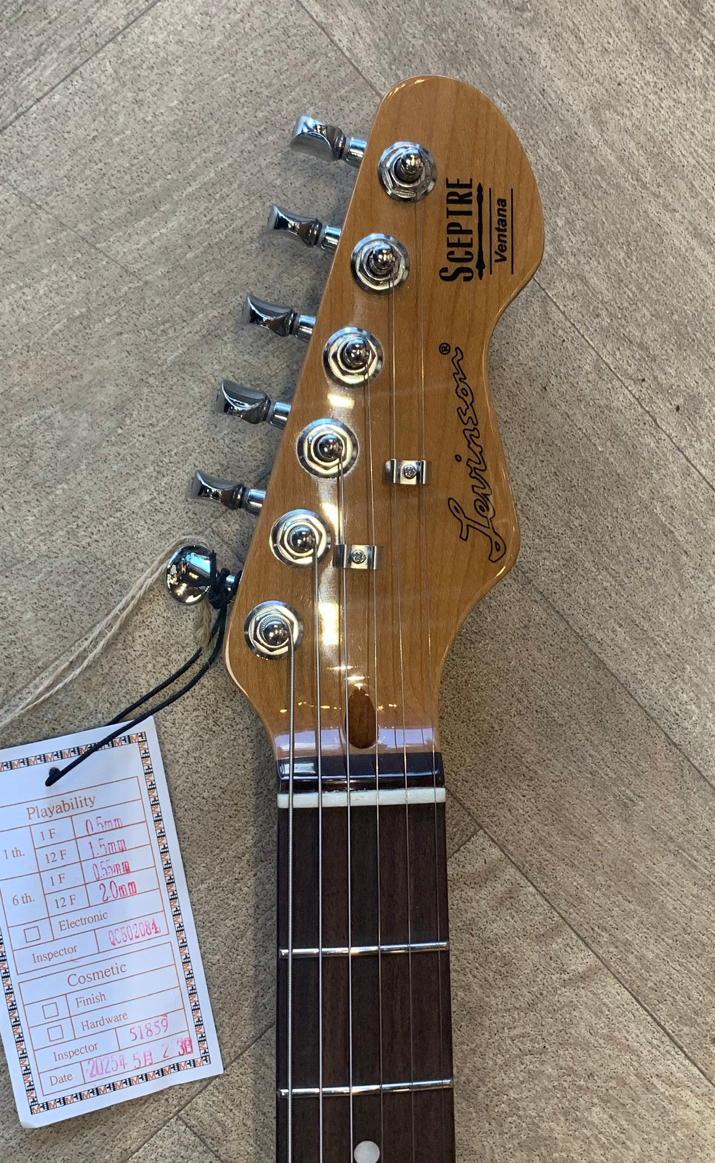 ELECTRIC GUITAR SCEPTRE VENTANA SONIC BLUE