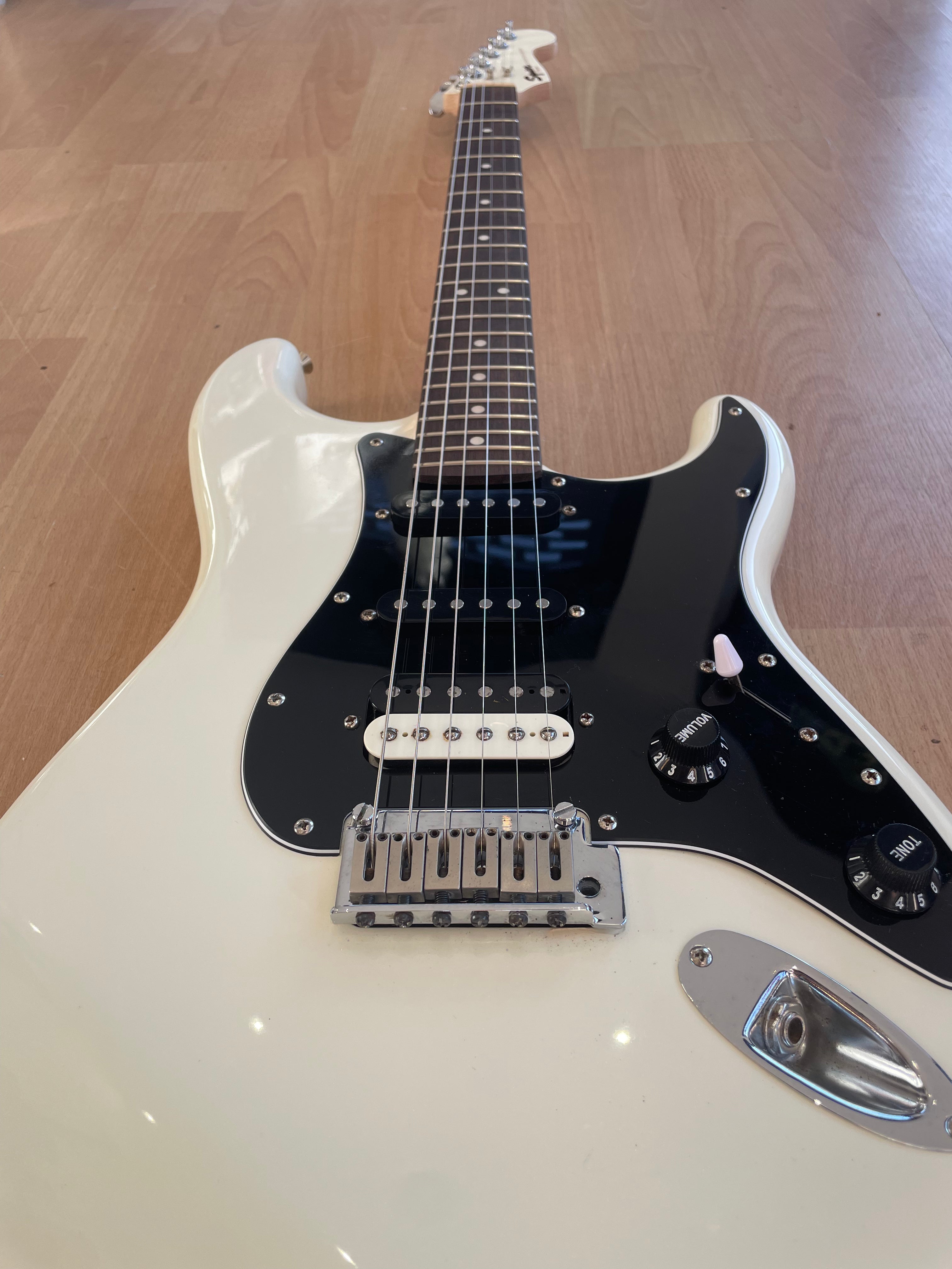 Squier Contemporary HSS Stratocaster in Pearl White- Great Condition