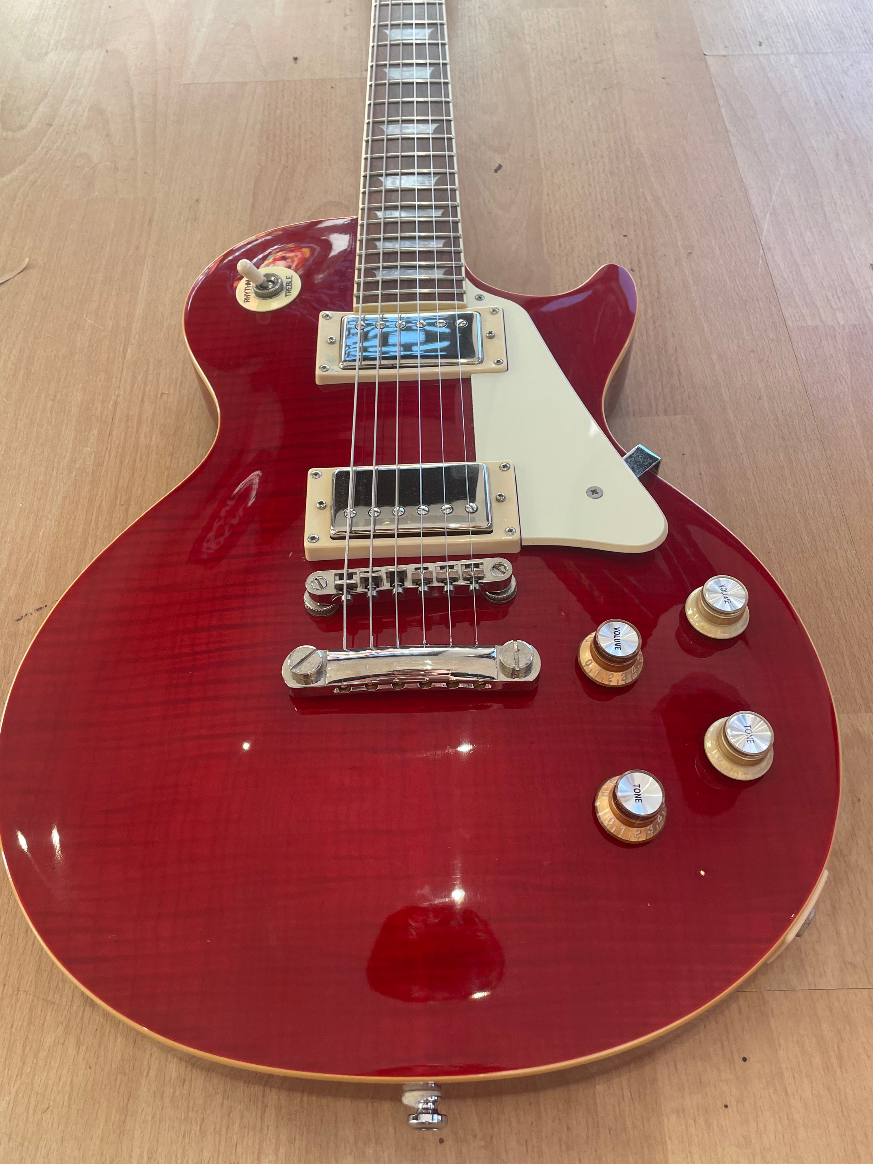 Epiphone Les Paul Standard in Cherry Flame - EXCELLENT CONDITION
