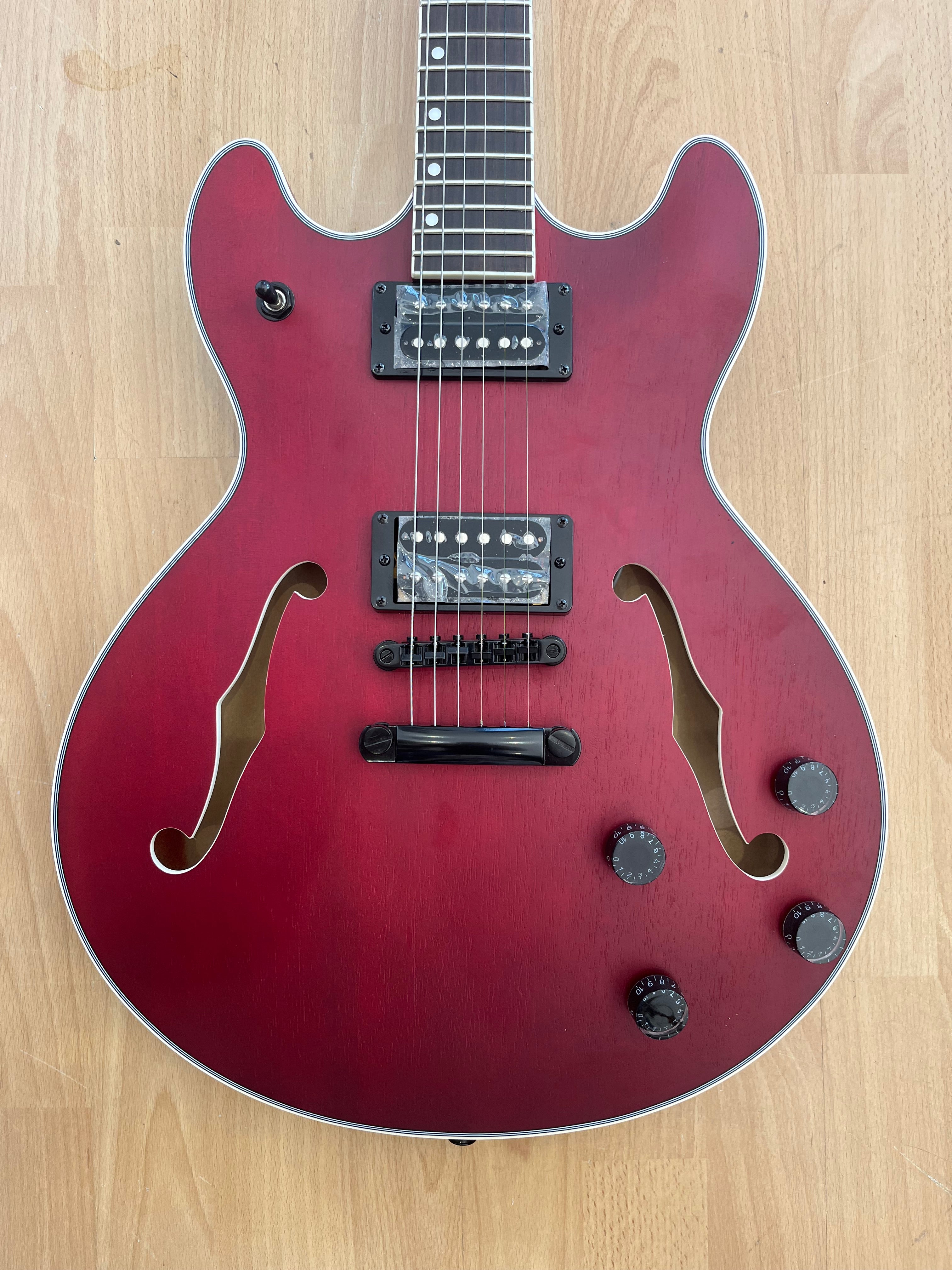 Northstar Pro Semi Acoustic All Mahogany - Cherry Colour