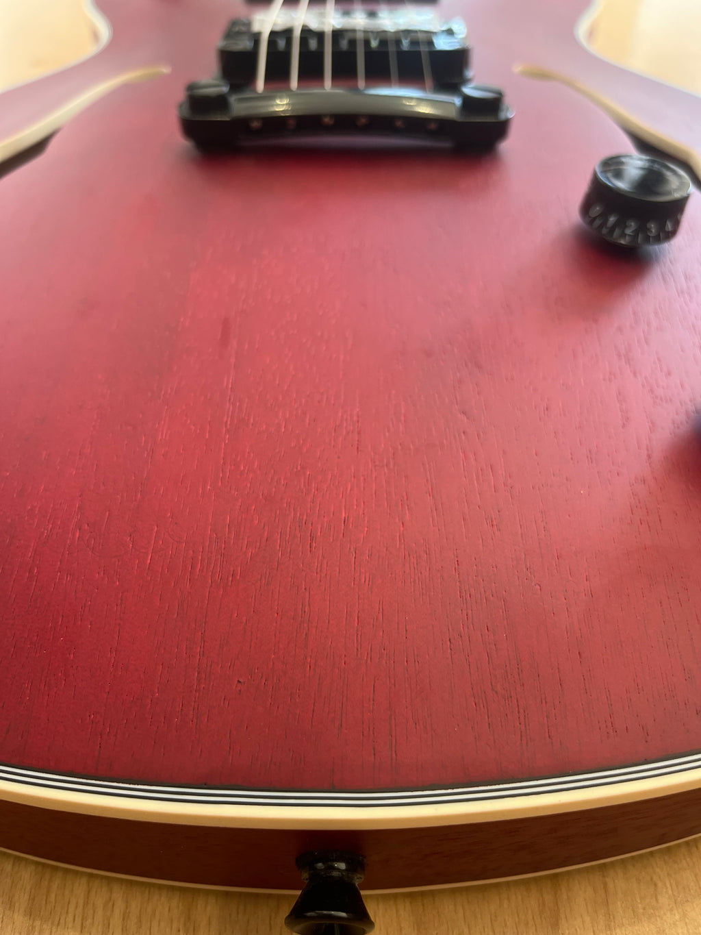 Northstar Pro Semi Acoustic All Mahogany - Cherry Colour