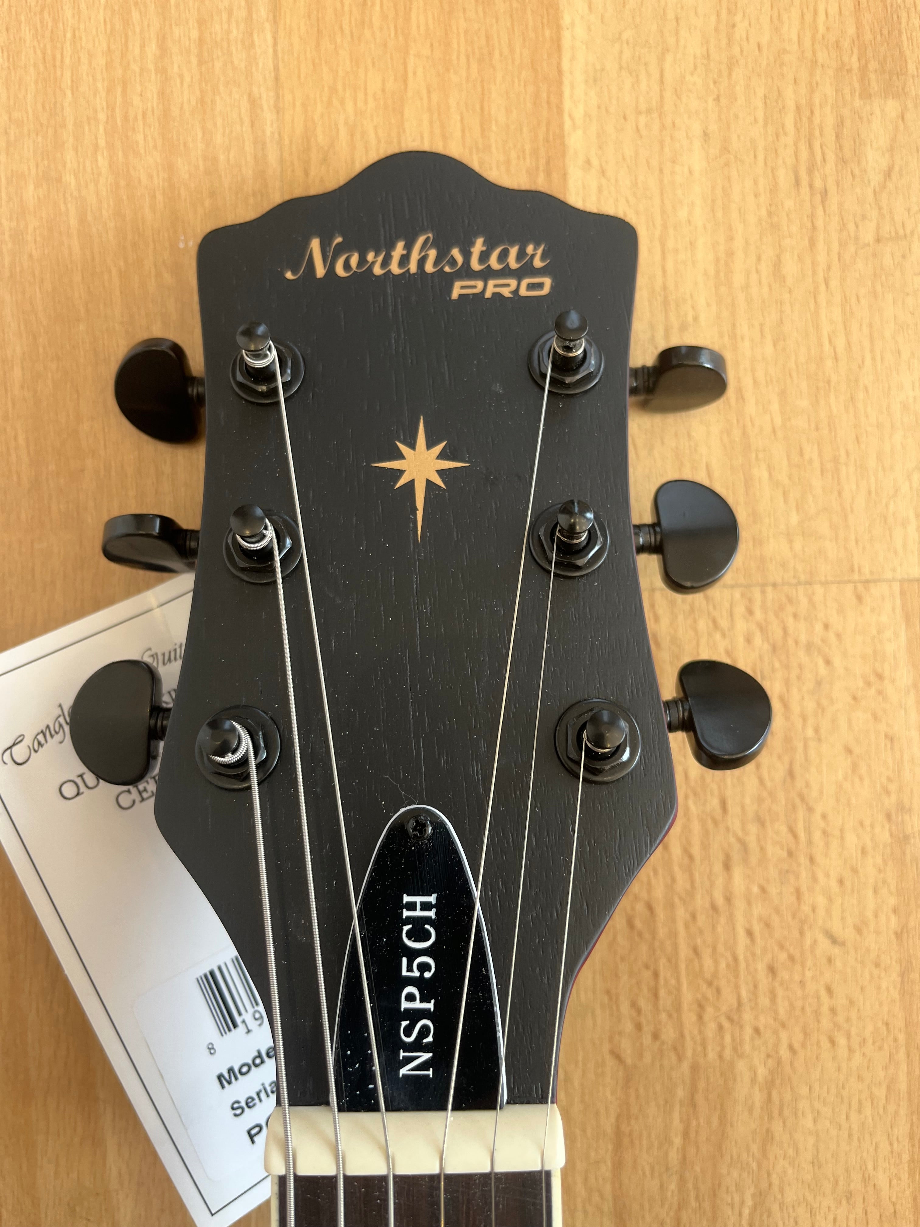 Northstar Pro Semi Acoustic All Mahogany - Cherry Colour