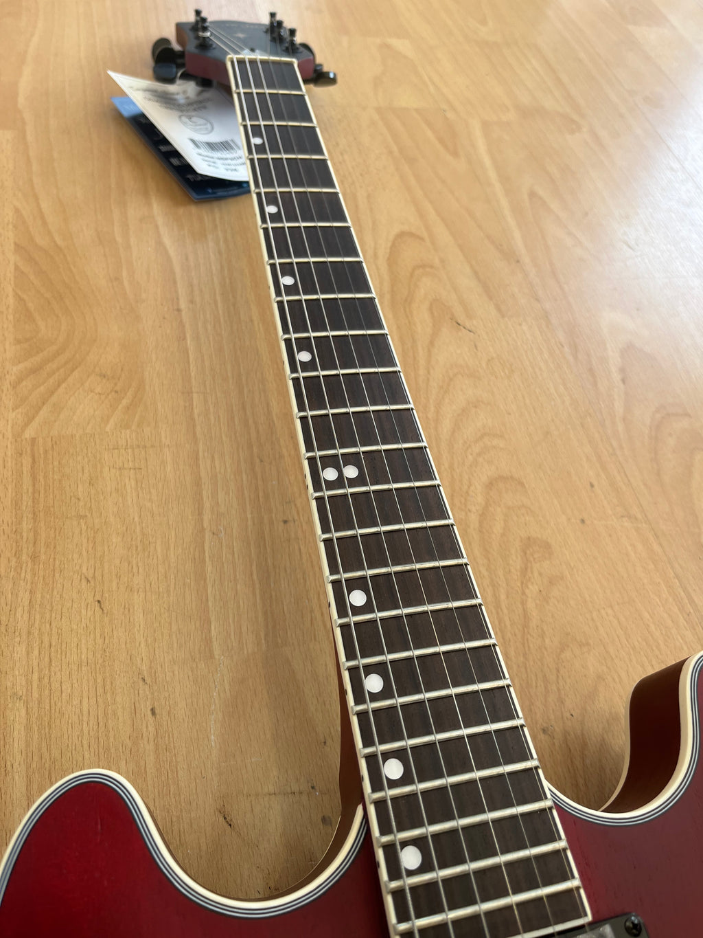 Northstar Pro Semi Acoustic All Mahogany - Cherry Colour