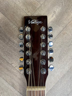 Vintage VEC500-12 12-String Electro-Acoustic Guitar – Natural – Pre-Owned