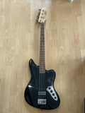 Squier Jaguar Bass- With Active Pickups- All Black- Great Condition
