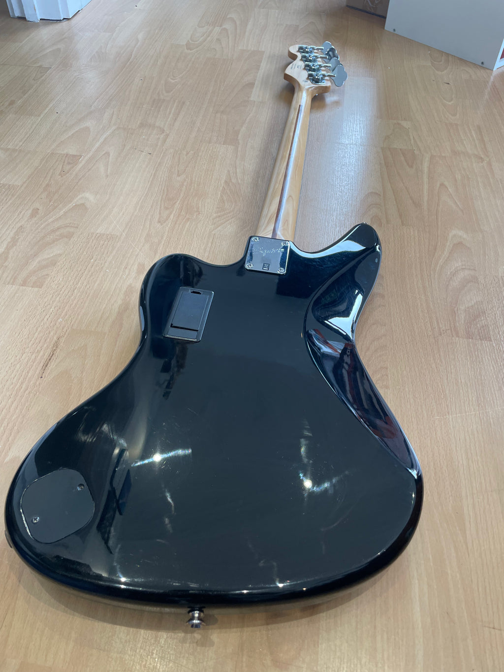 Squier Jaguar Bass- With Active Pickups- All Black- Great Condition