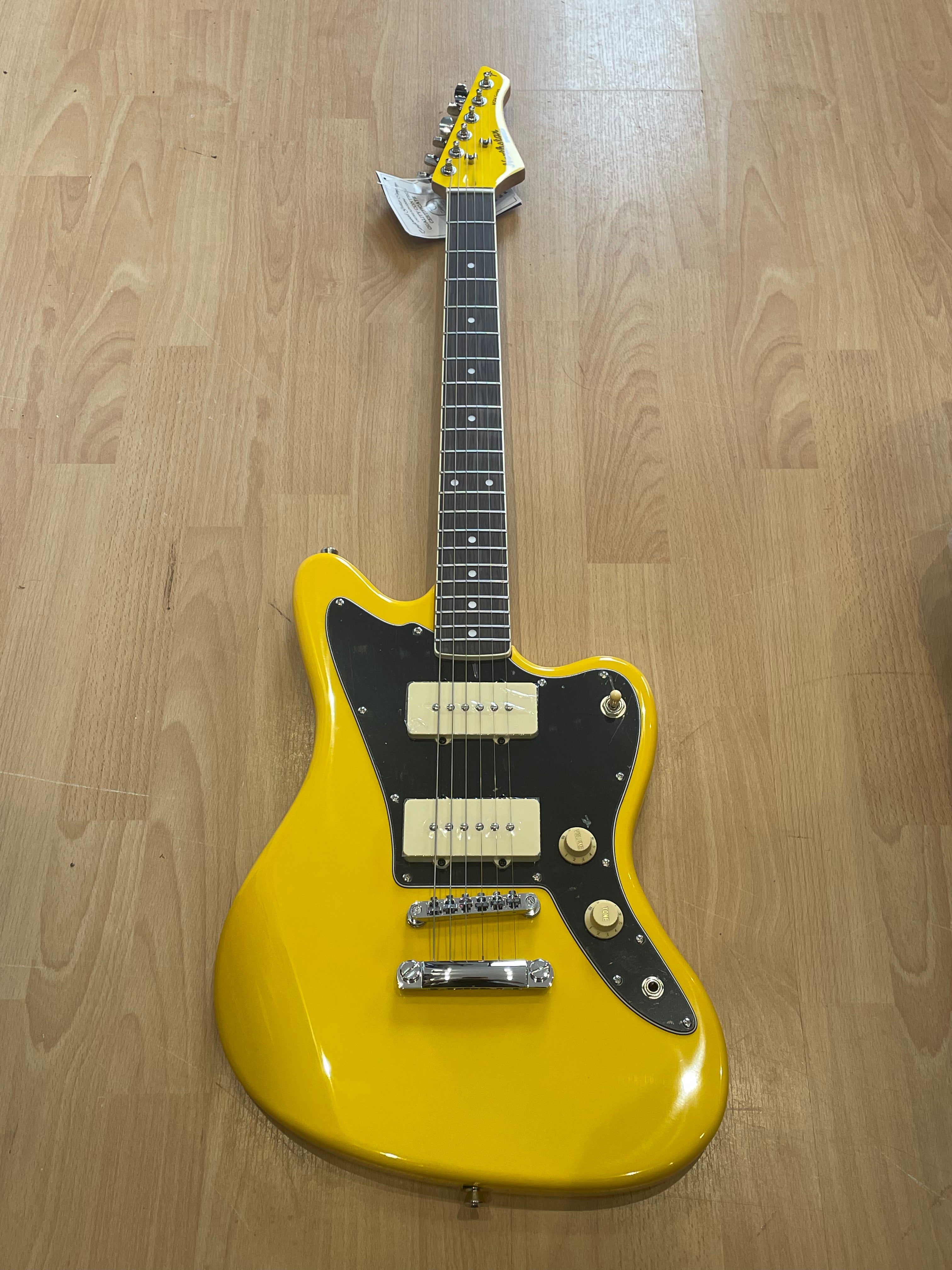 ELECTRIC GUITAR NORTHSTAR PRO BLUES COMMANDER GRAFITTI YELLOW
