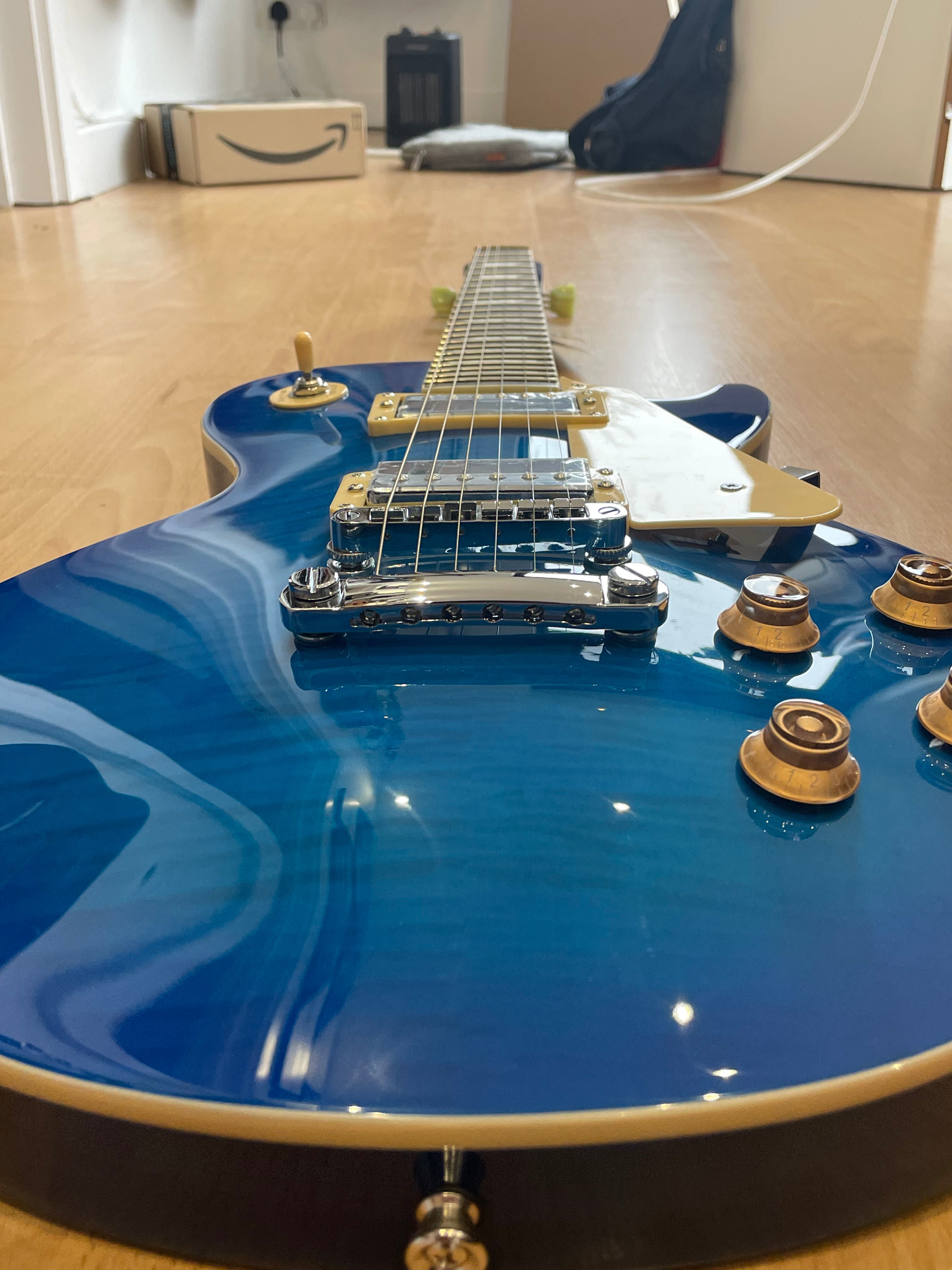 ELECTRIC GUITAR NORTHSTAR PRO SET NECK THRU BLUE