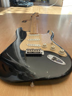 Standard Series Squier Stratocaster - Black Metallic finish with vintage Pickguard- GREAT CONDITION