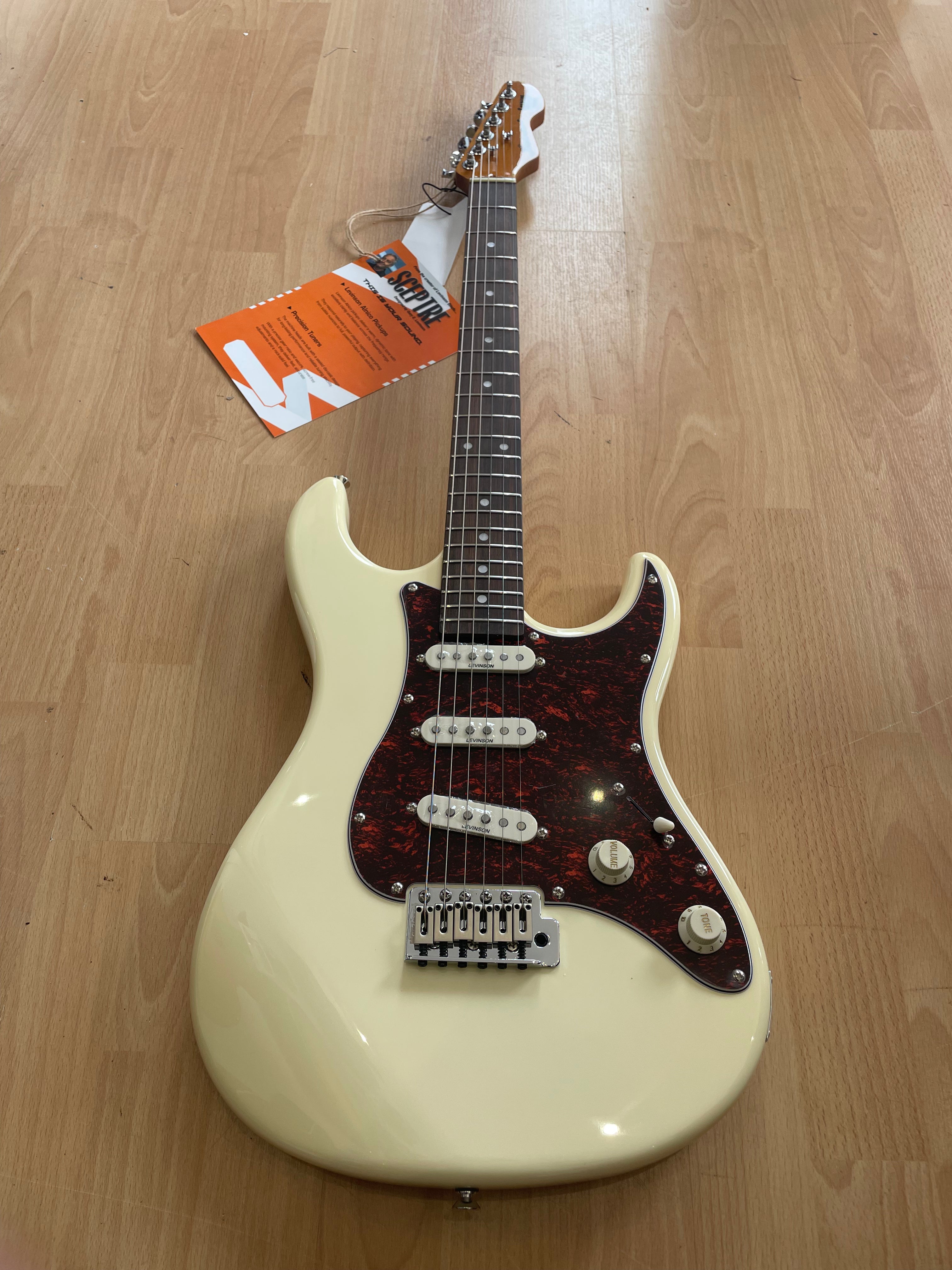 ELECTRIC GUITAR SCEPTRE ARLINGTON OLYMPIC WHITE