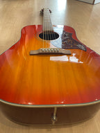 Stunning Finish Epiphone Electro Acoustic Hummingbird Guitar Red Sunburst- CS B89