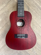 CONCERT UKULELE ALL MAHOGANY BURGUNDY RED SATIN - TIARE