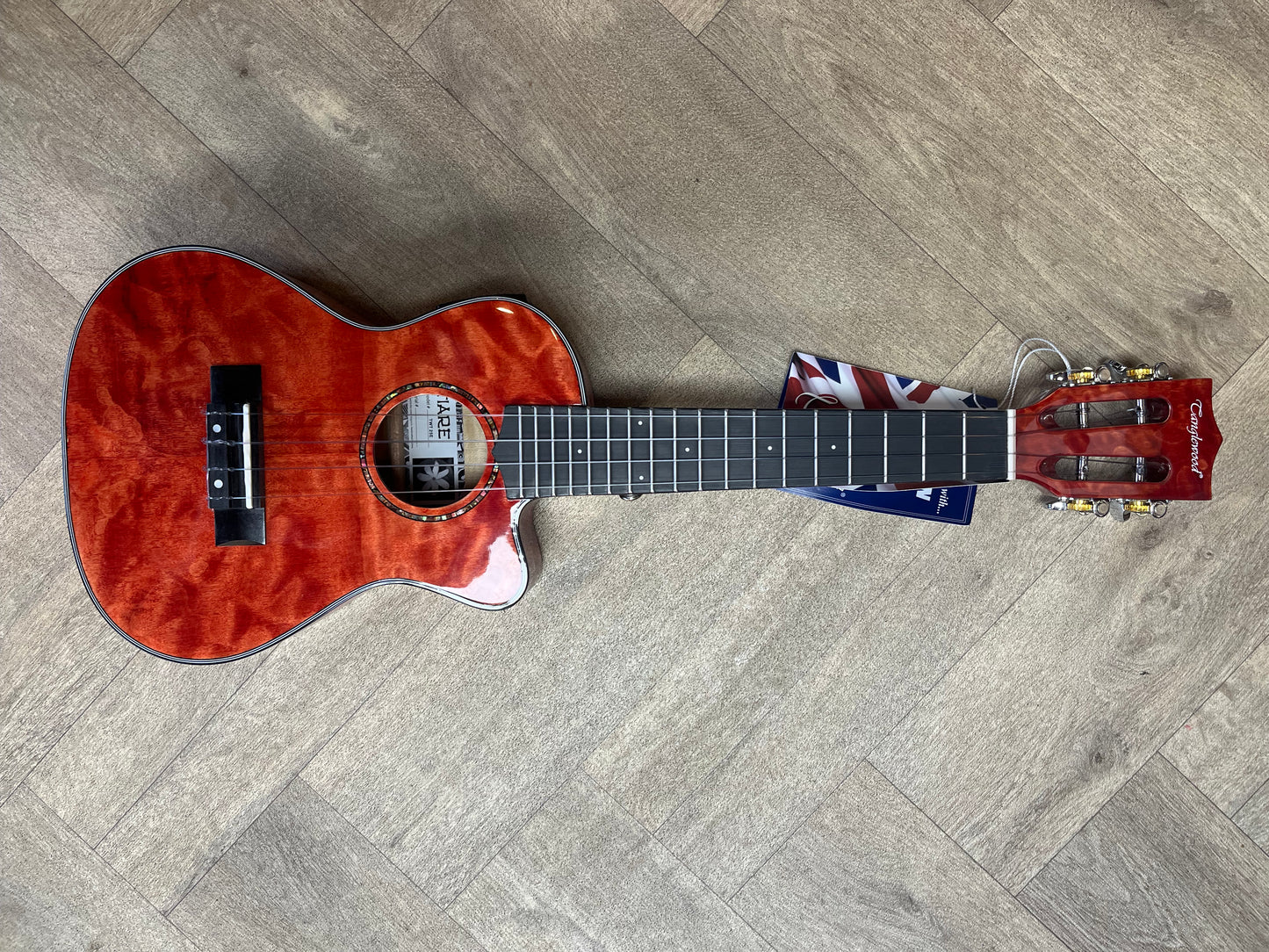 Tanglewood Tenor Cutaway Uke - Tuscan Sunset Red Gloss