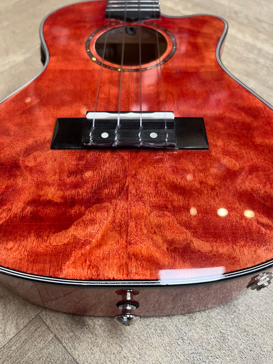 Tanglewood Tenor Cutaway Uke - Tuscan Sunset Red Gloss