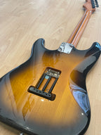 Modified Mexican Fender Stratocaster Electric Guitar with Hotrails and Wilkinson Hardware