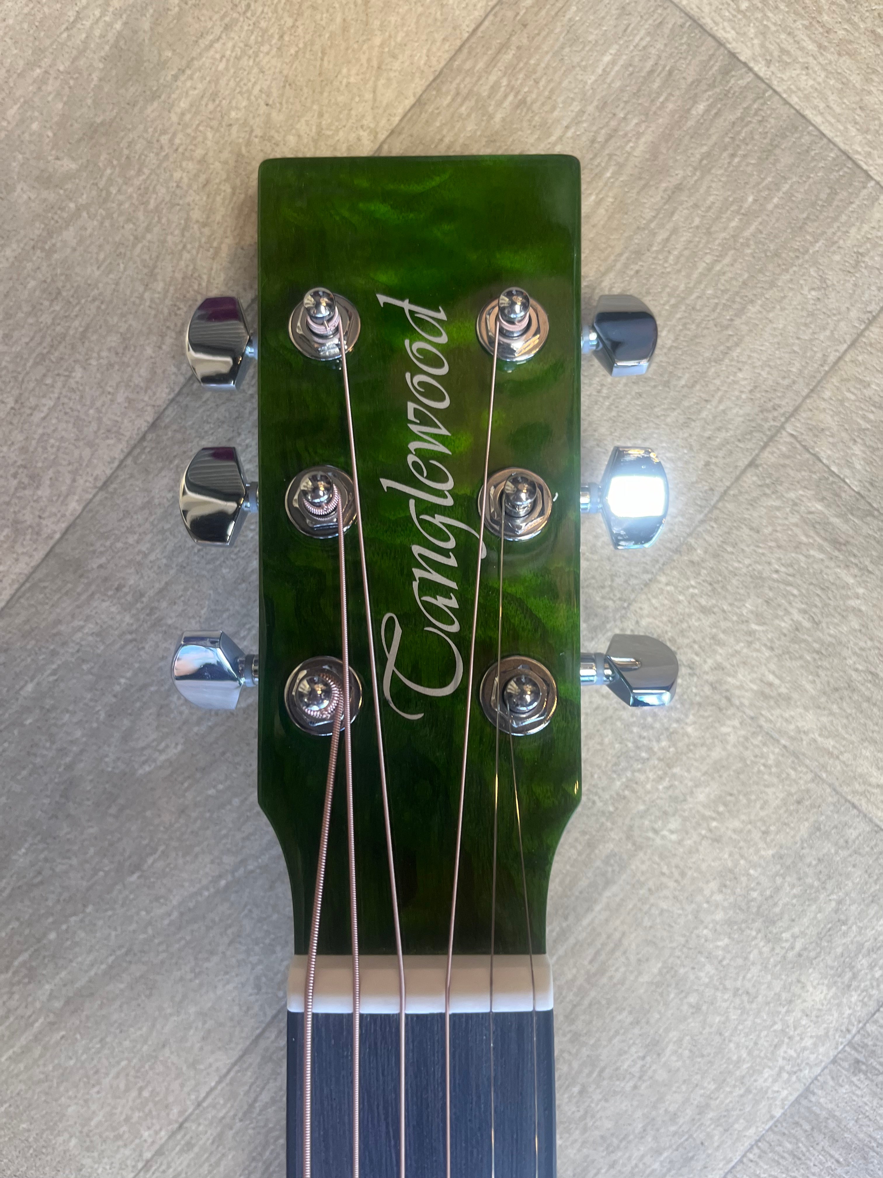 Tanglewood Azure - Aurora Green Gloss finish