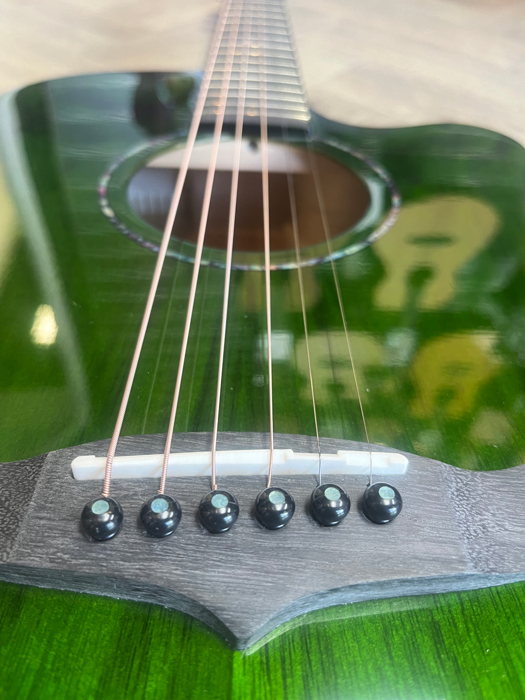 Tanglewood Azure - Aurora Green Gloss finish