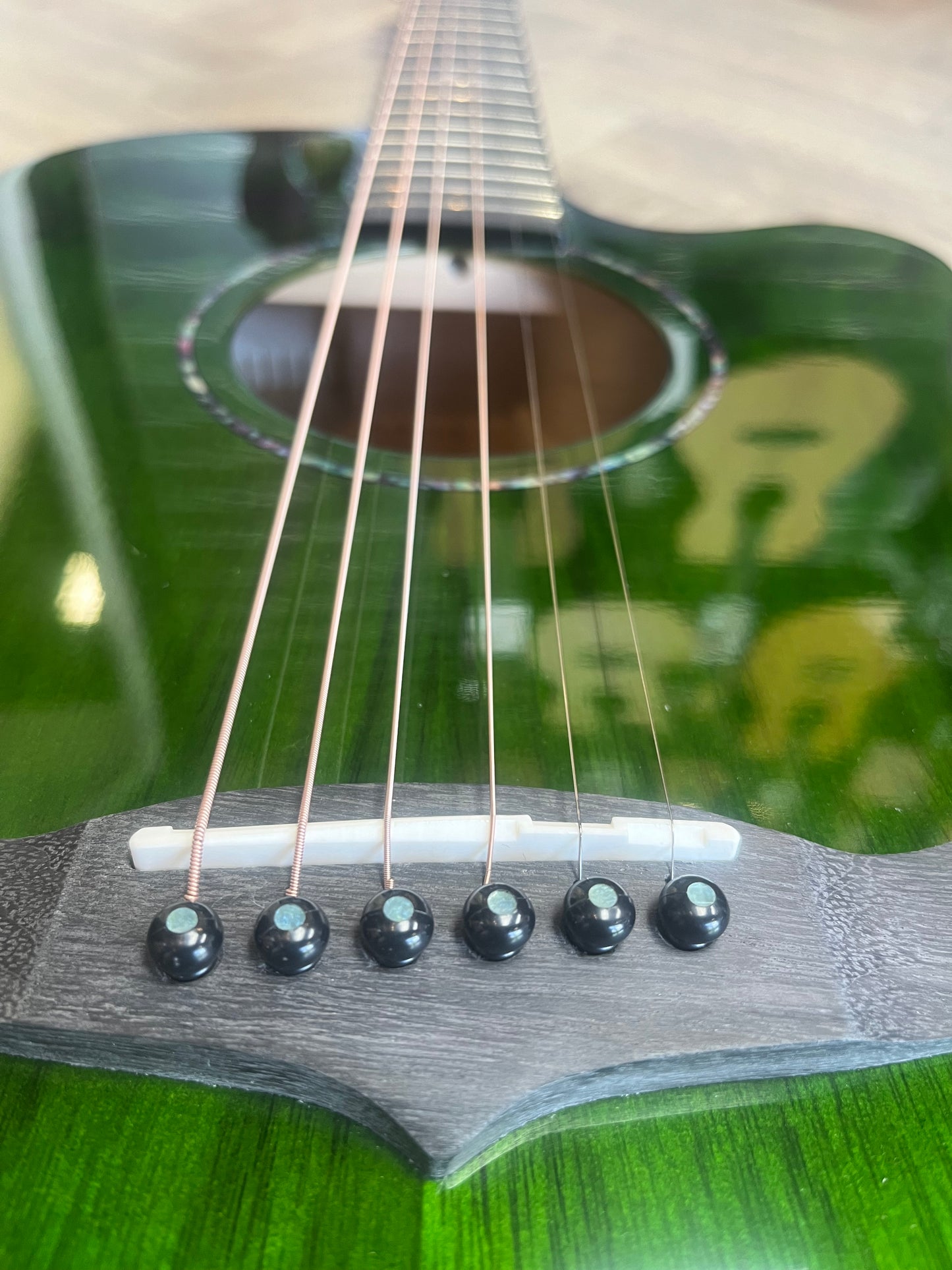 Tanglewood Azure - Aurora Green Gloss finish