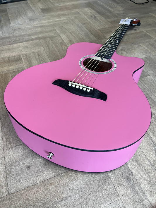 BRUNSWICK GRAND AUDITORIUM CUTAWAY BABY PINK