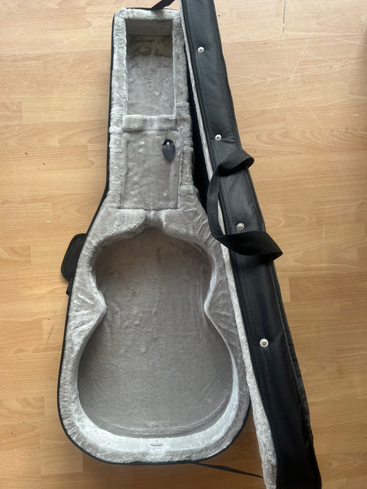 Polyfoam Lightweight hard case, for acoustic guitars - plush grey - NEW