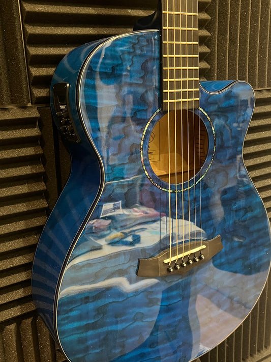 Tanglewood Azure - Serenity Blue Gloss finish