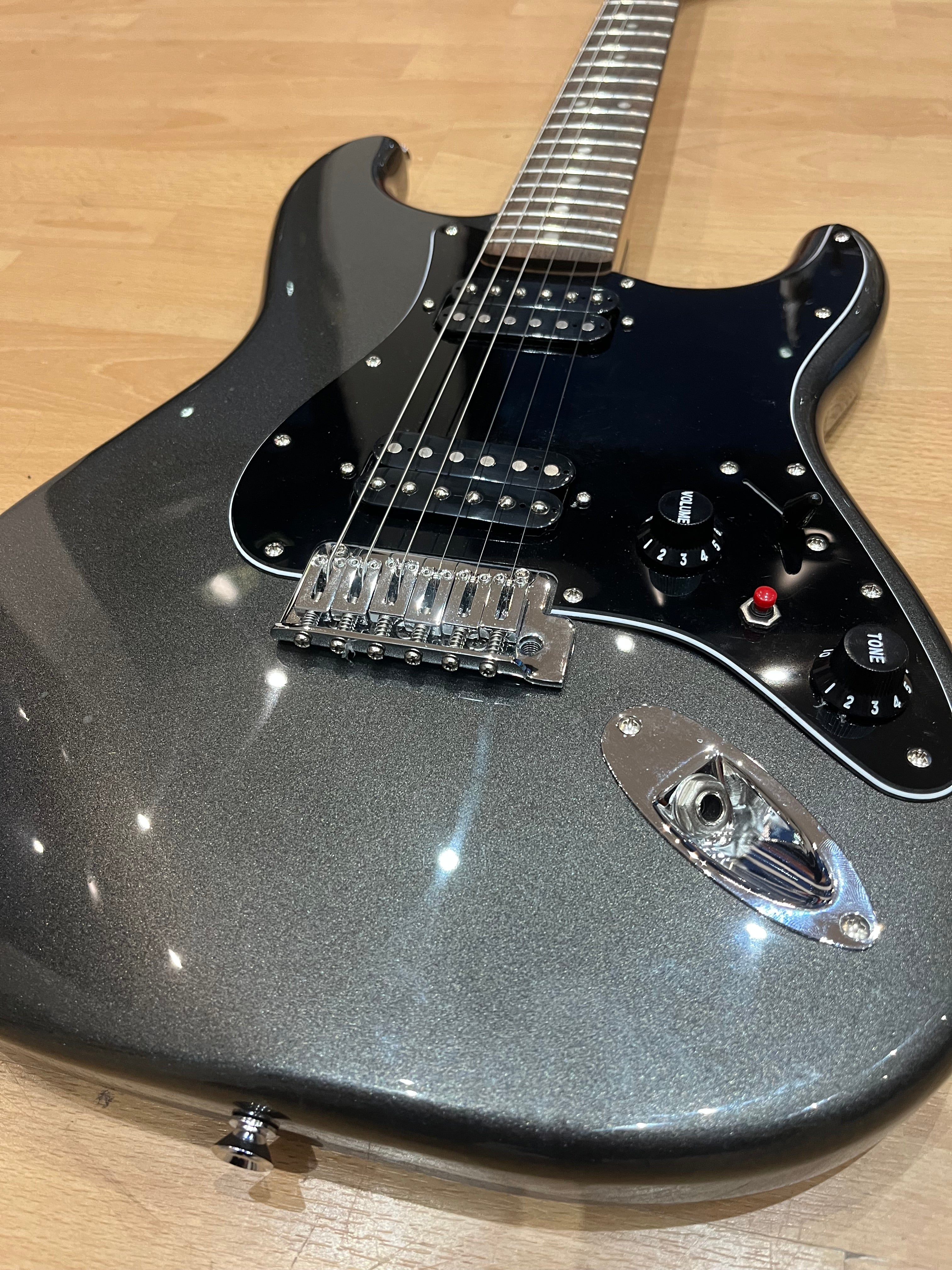 Squier Stratocaster – Charcoal Gloss with Upgrades