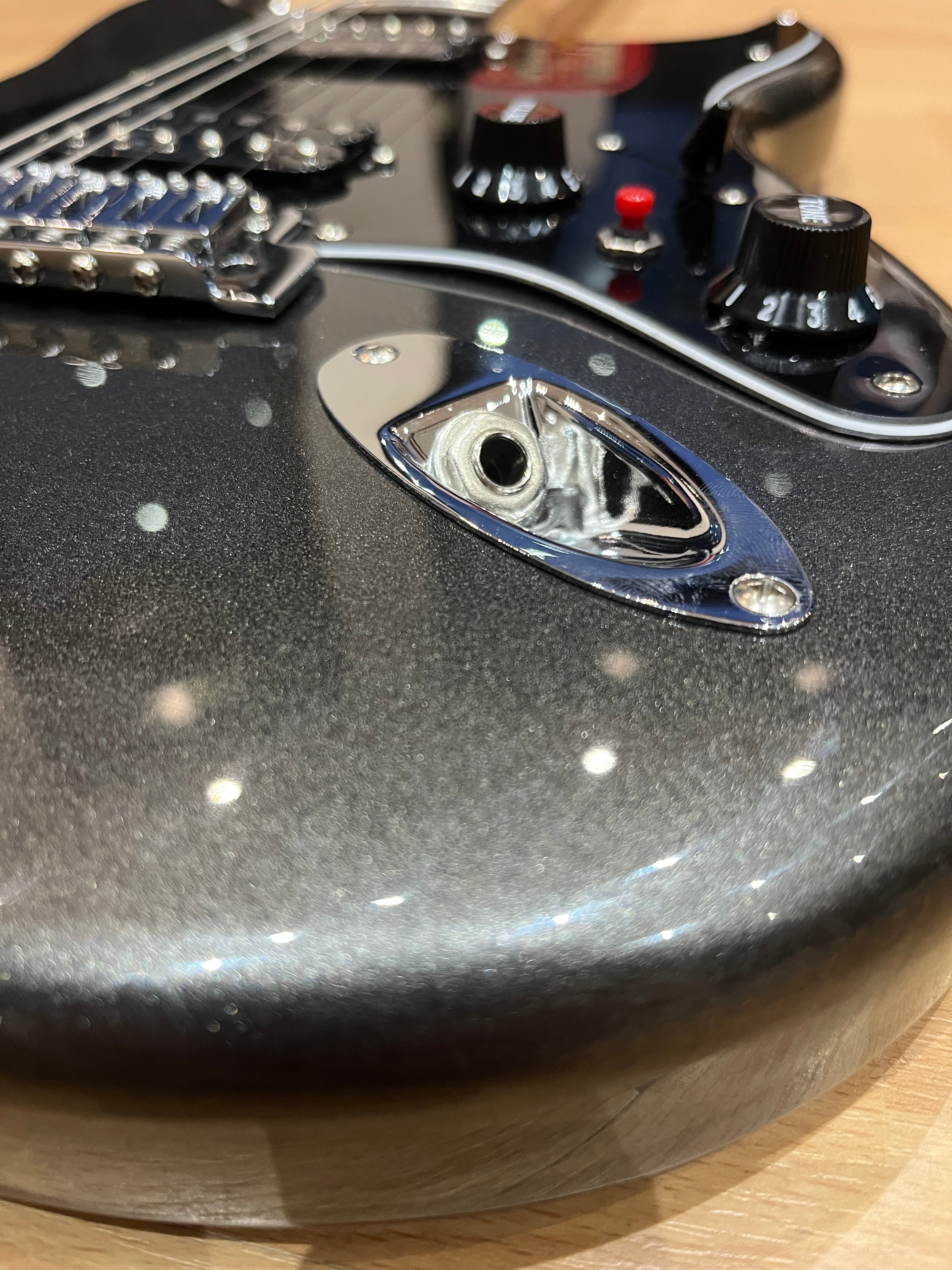 Squier Stratocaster – Charcoal Gloss with Upgrades