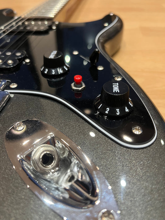 Squier Stratocaster – Charcoal Gloss with Upgrades