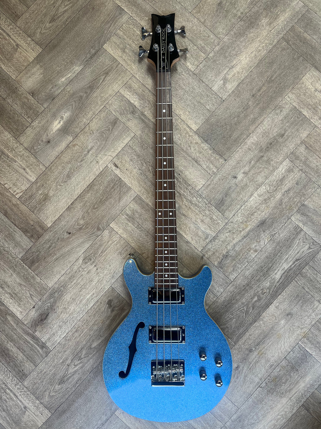 Daisy Rock Glitter Blue active Bass