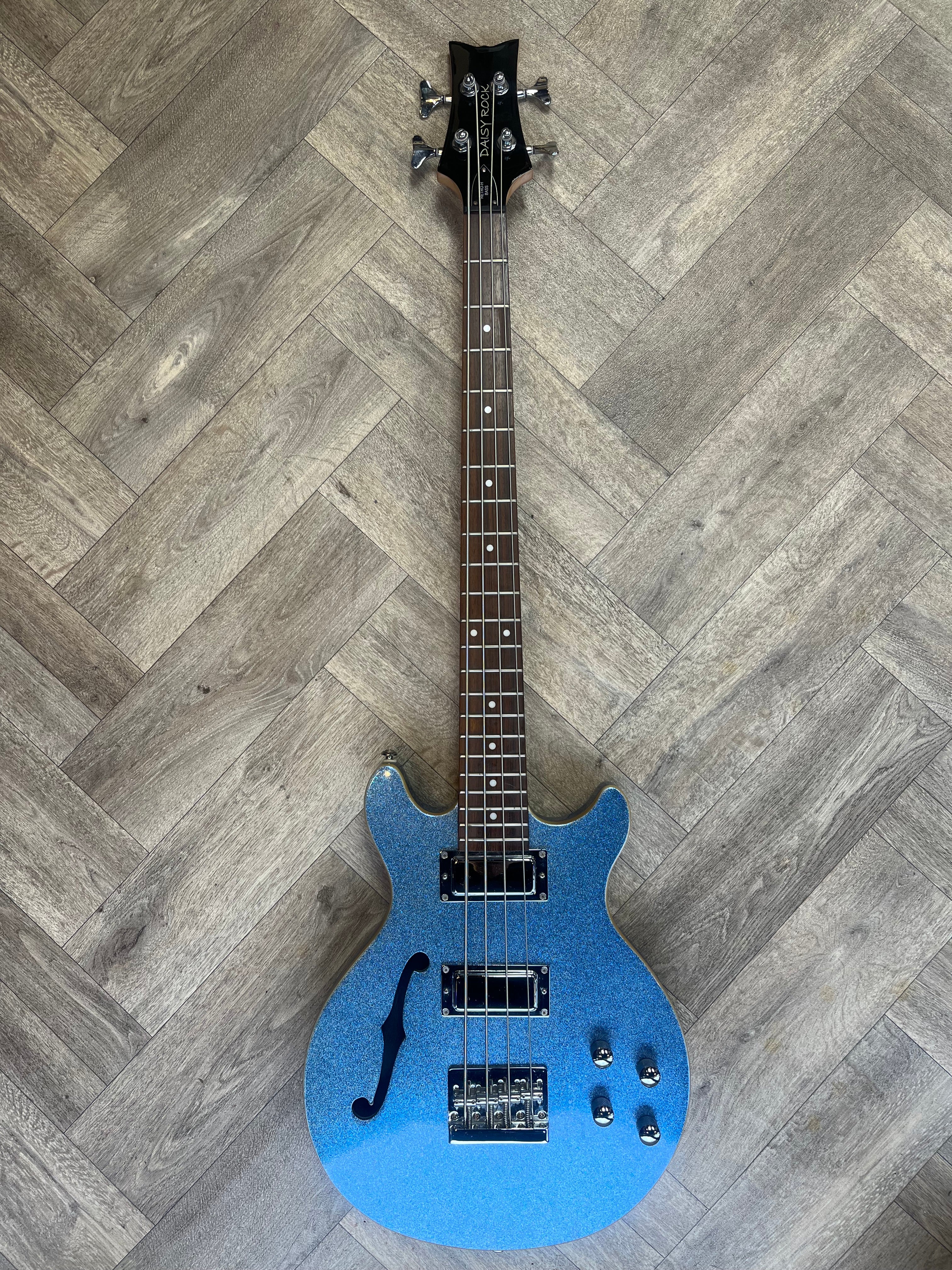 Daisy Rock Glitter Blue active Bass
