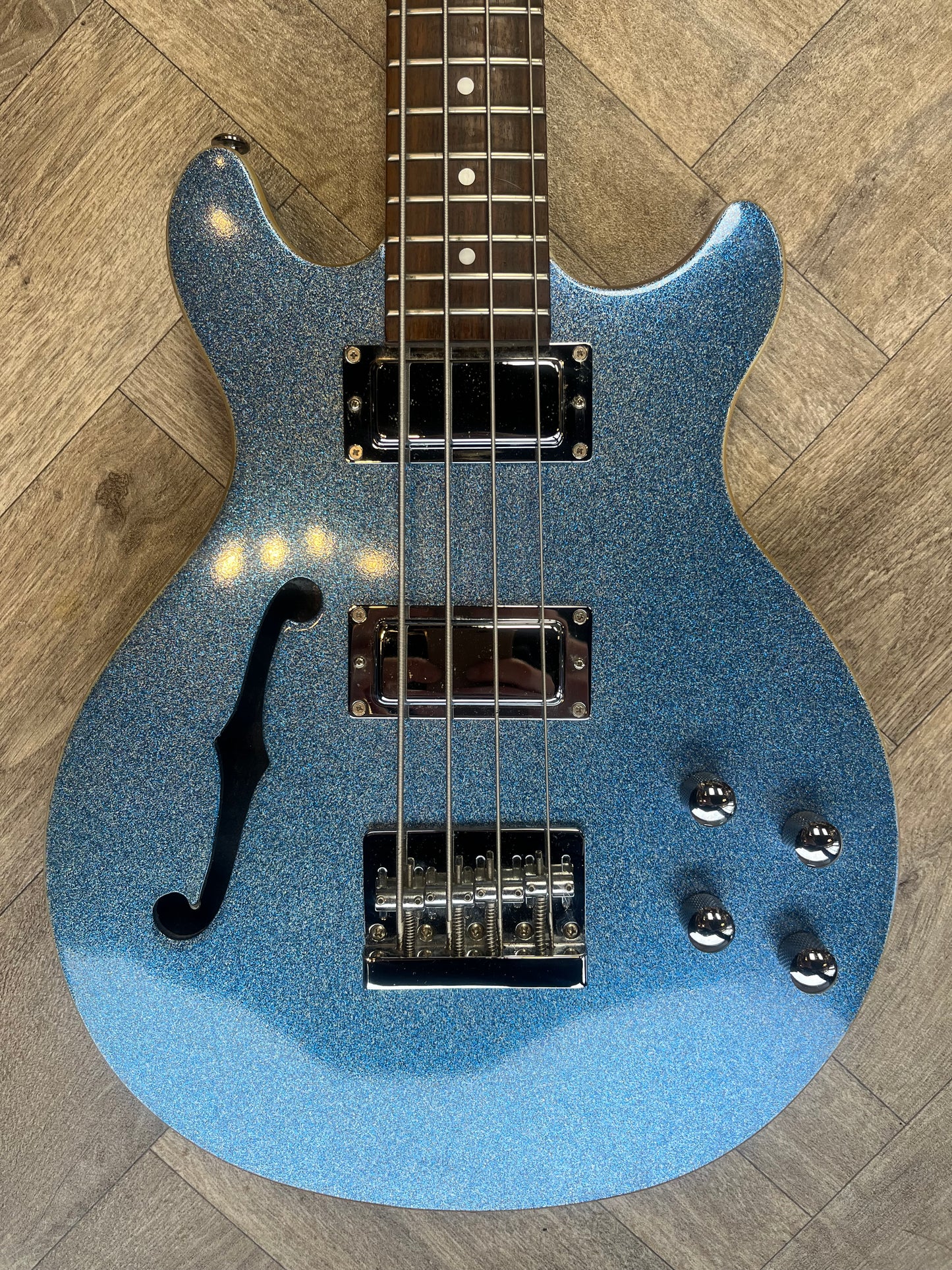 Daisy Rock Glitter Blue active Bass