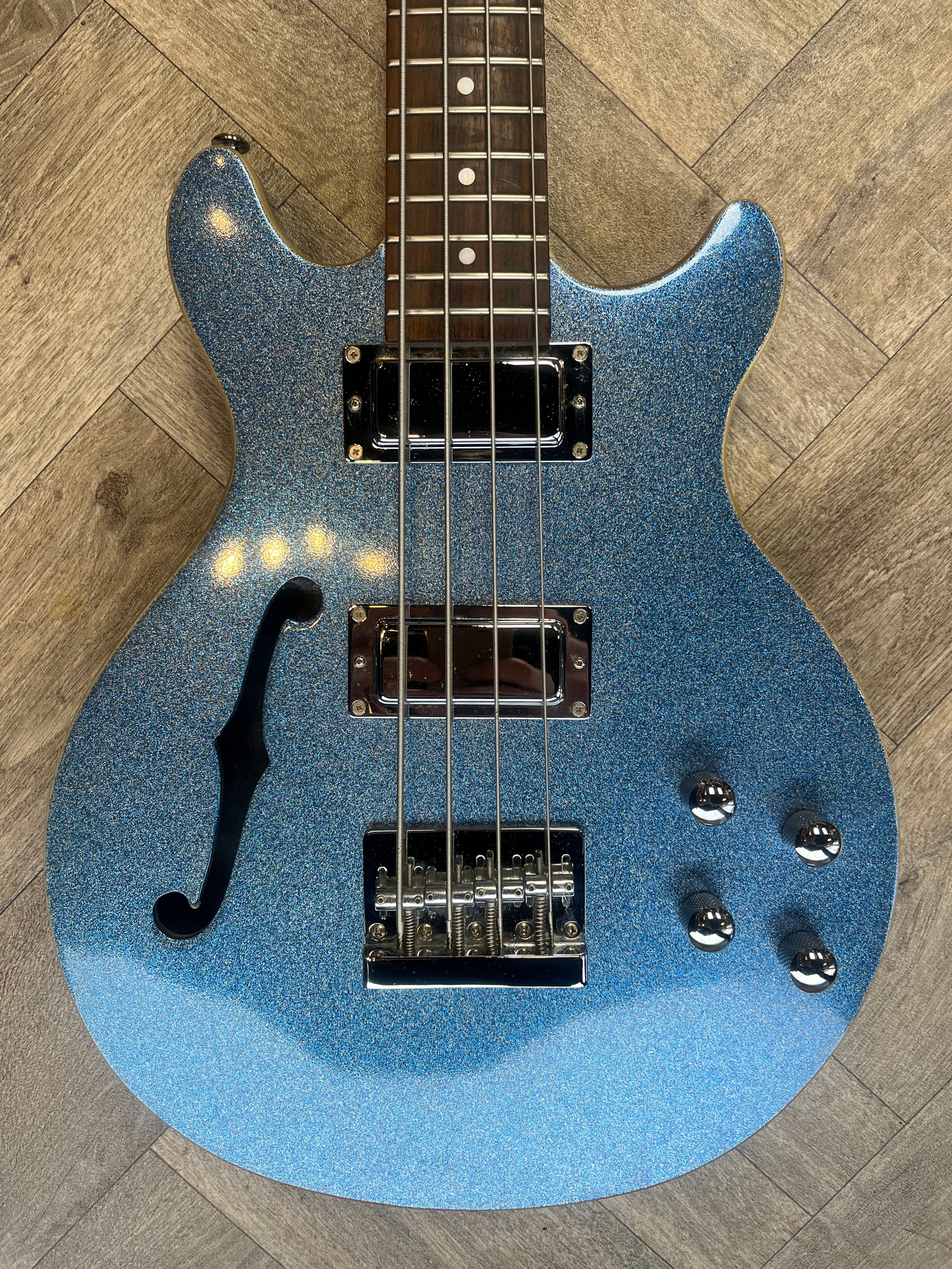 Daisy Rock Glitter Blue active Bass