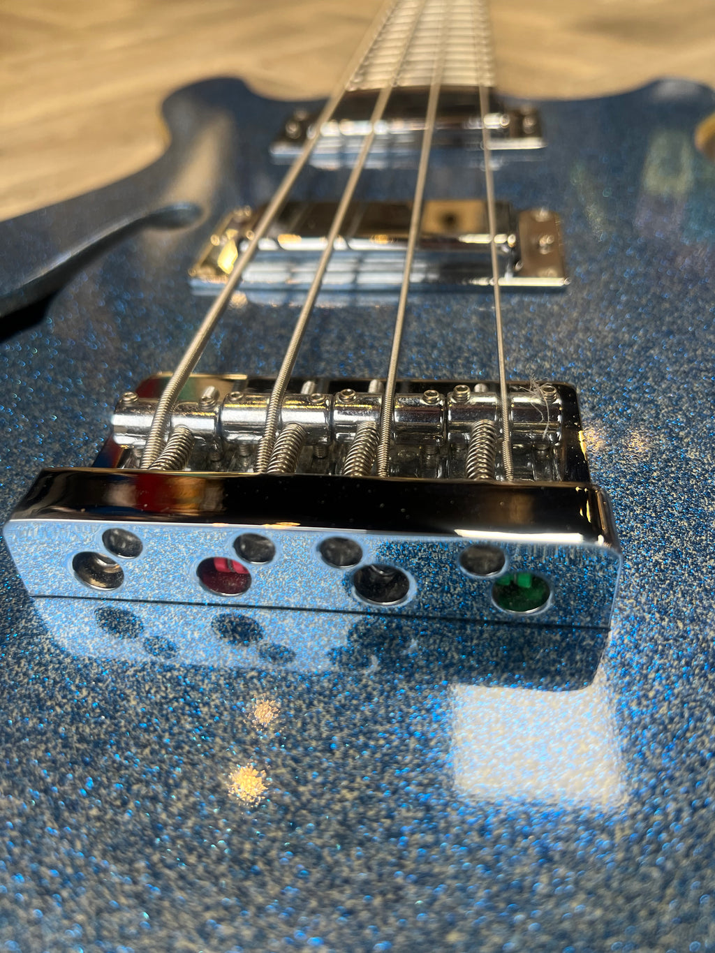 Daisy Rock Glitter Blue active Bass