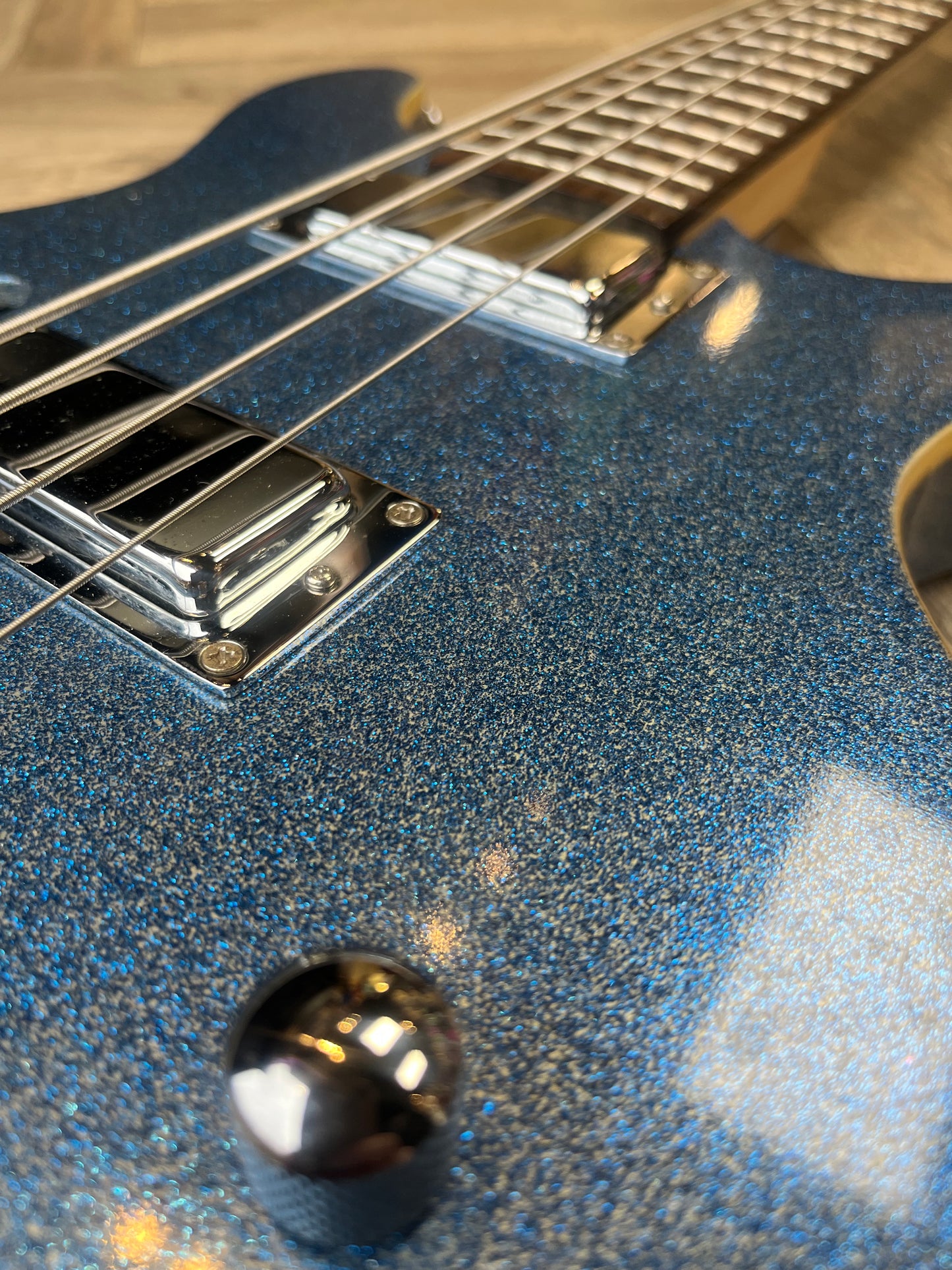 Daisy Rock Glitter Blue active Bass