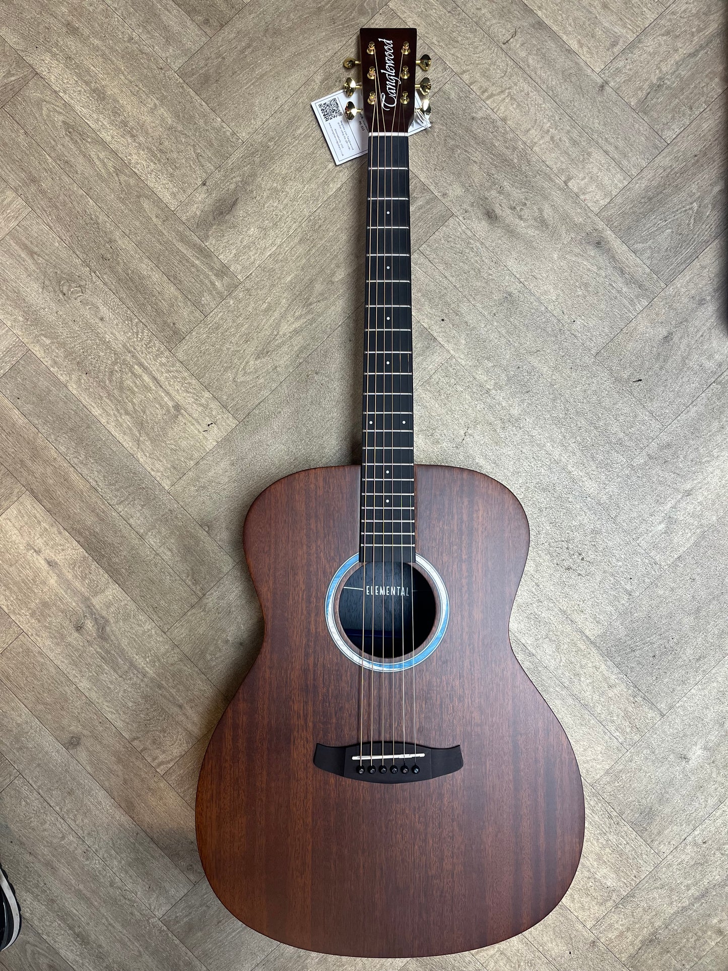 Tanglewood Elemental Acoustic Guitar - Solid Mahogany - Folk Shape