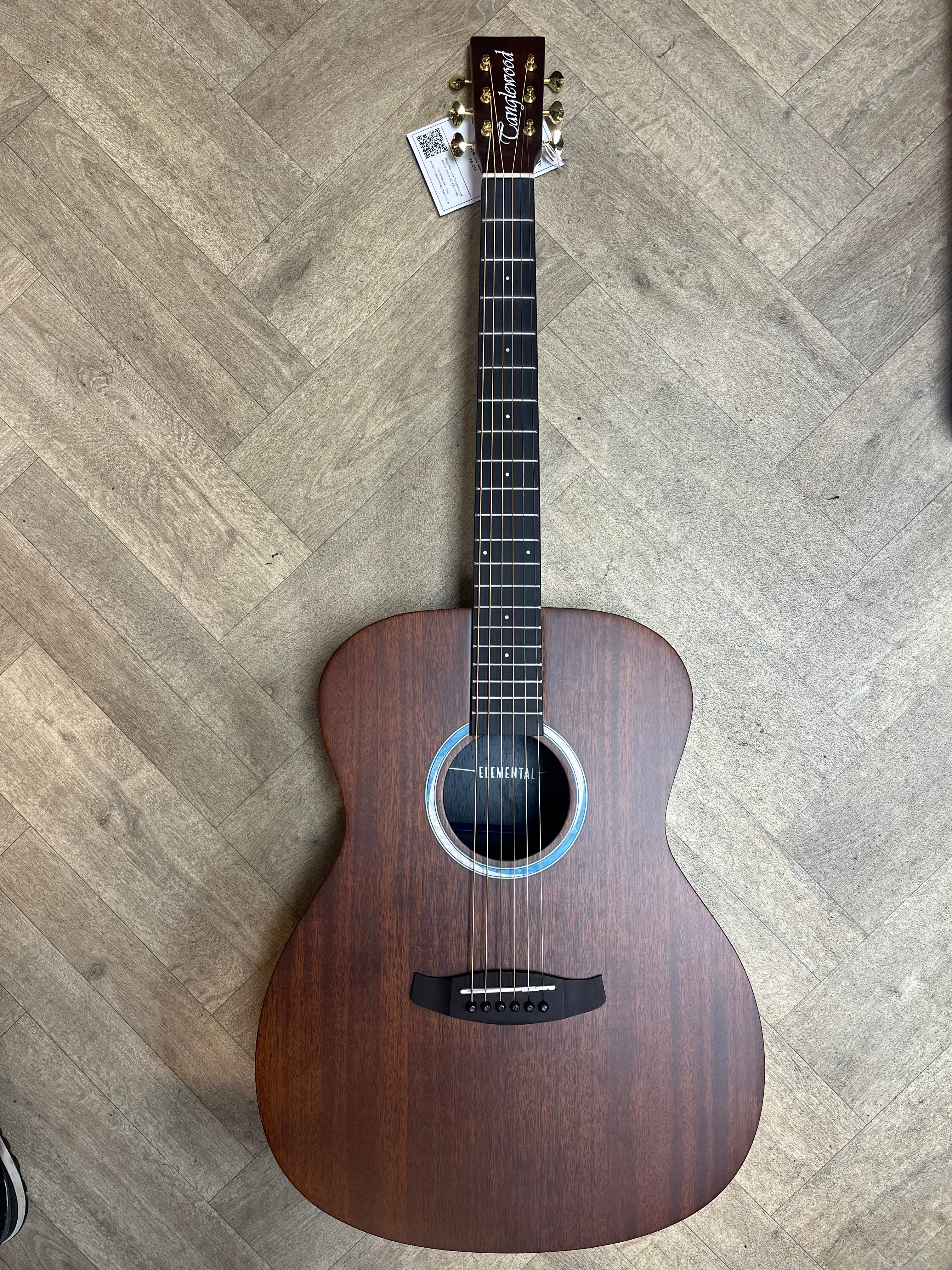 Tanglewood Elemental Acoustic Guitar - Solid Mahogany - Folk Shape