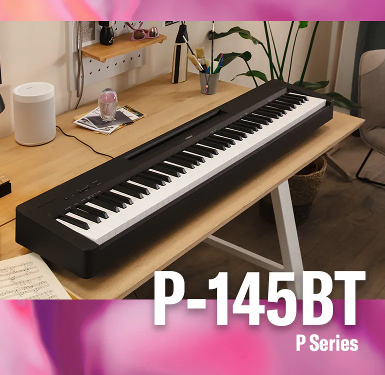 Yamaha P-145BT Portable Digital Piano Bluetooth Version