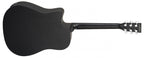 Black Satin Electro Acoustic Guitar - Large & Loud