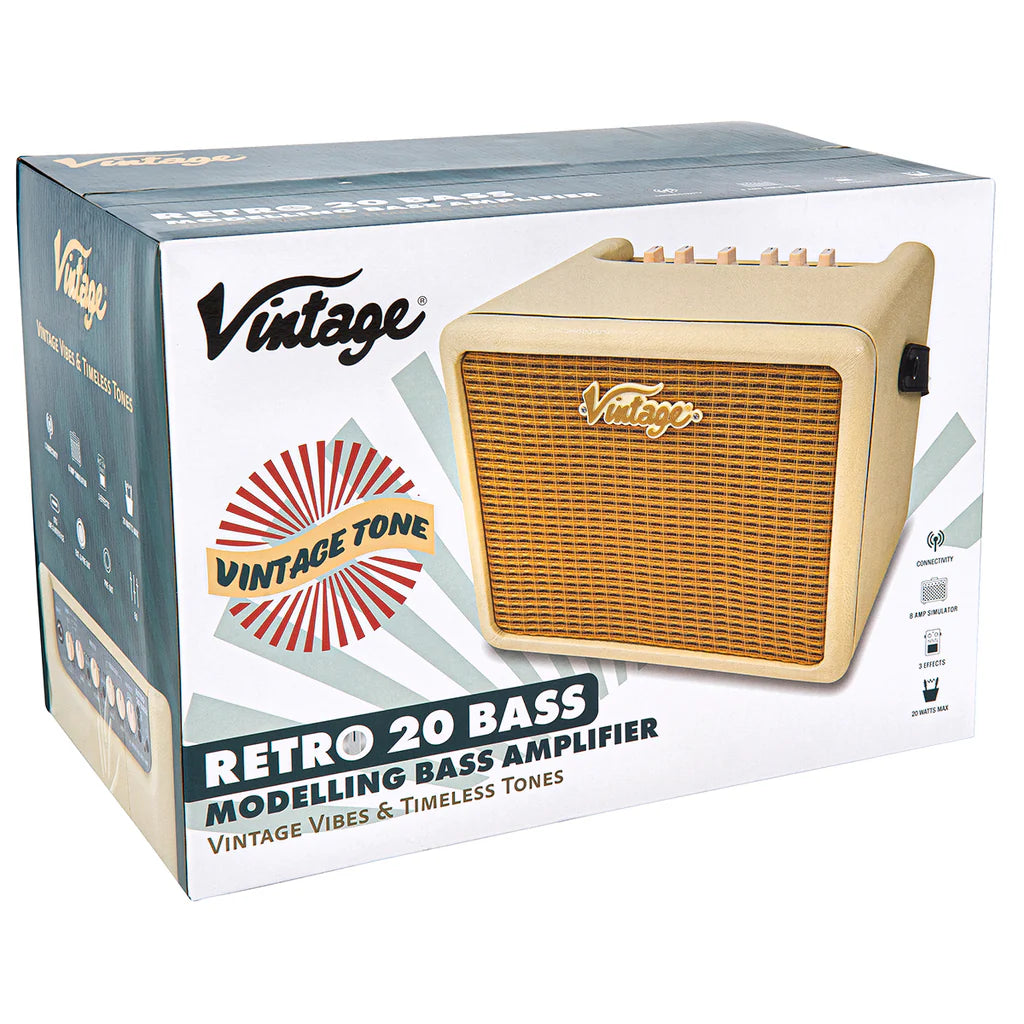 Vintage Retro 20W Bass Combo with DSP