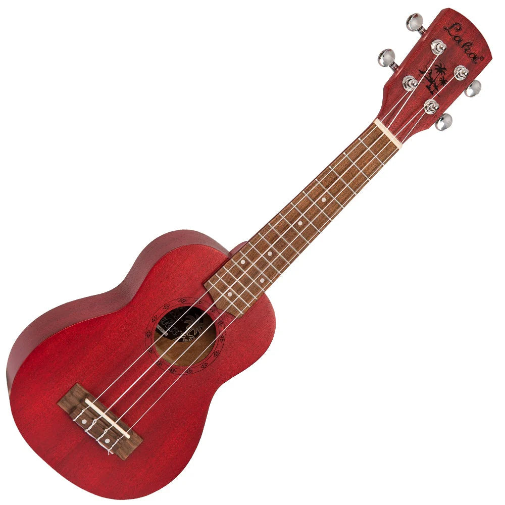 Laka Sapele Series Soprano Ukulele & Bag