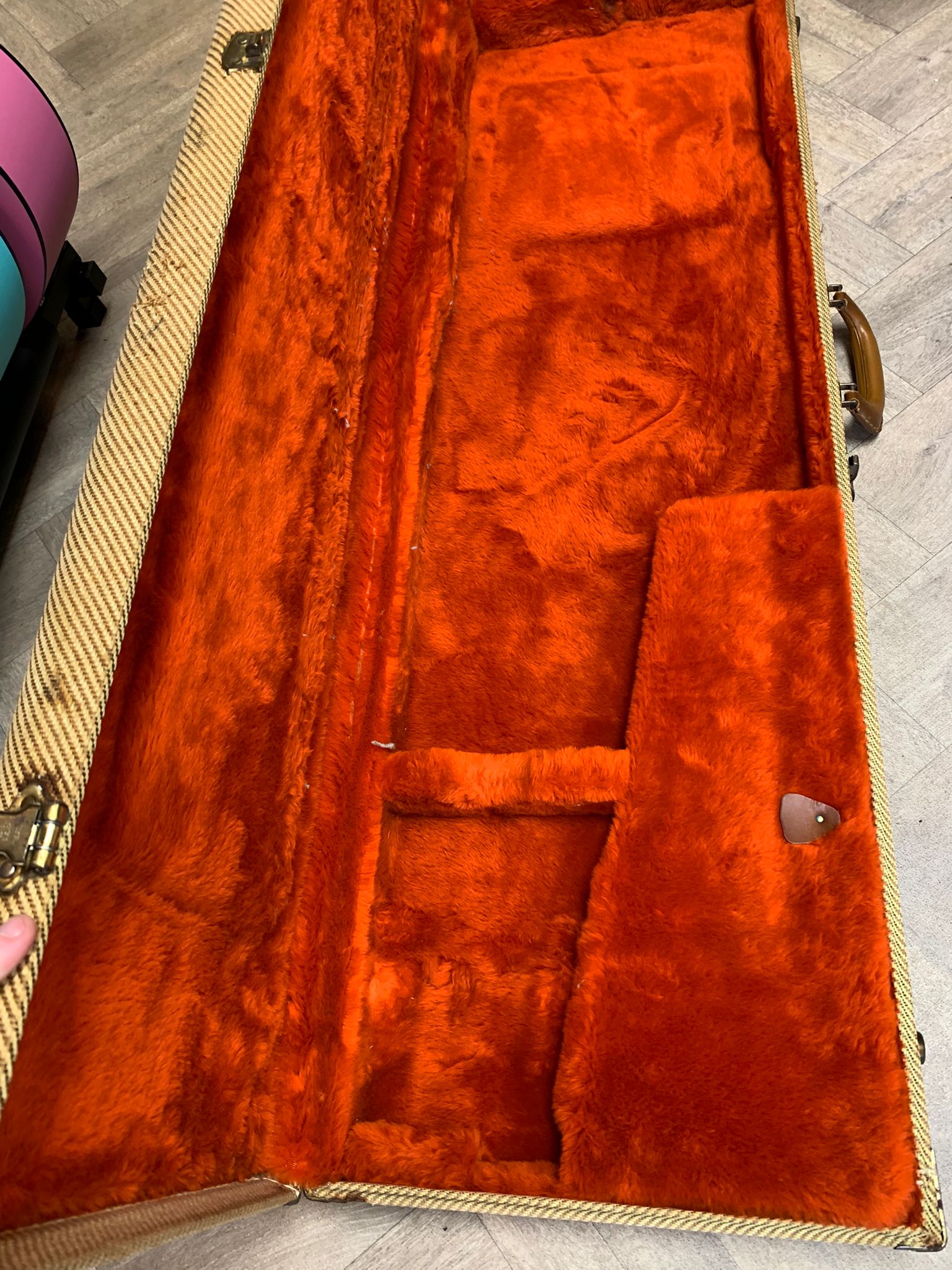 Vintage Tweed Hard Case for Bass Guitar - 1970s - Vintage Condition