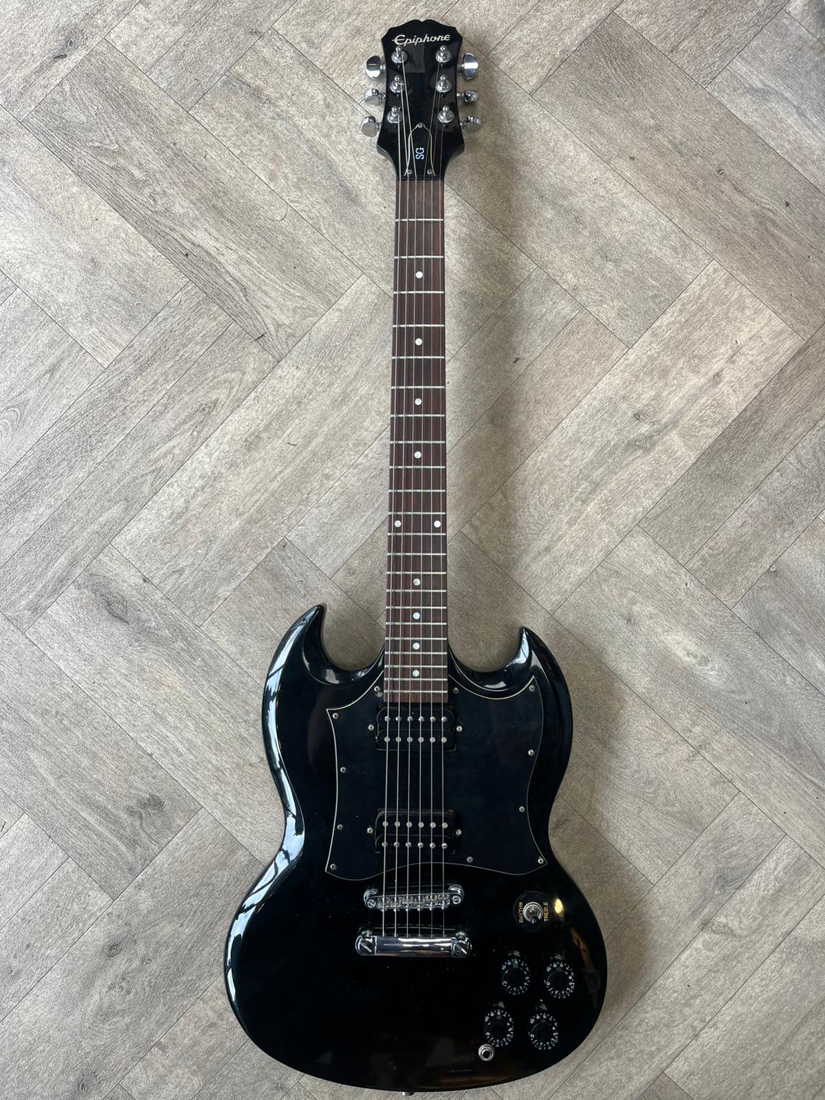 Epiphone SG Electric Guitar Black- Ok Condition