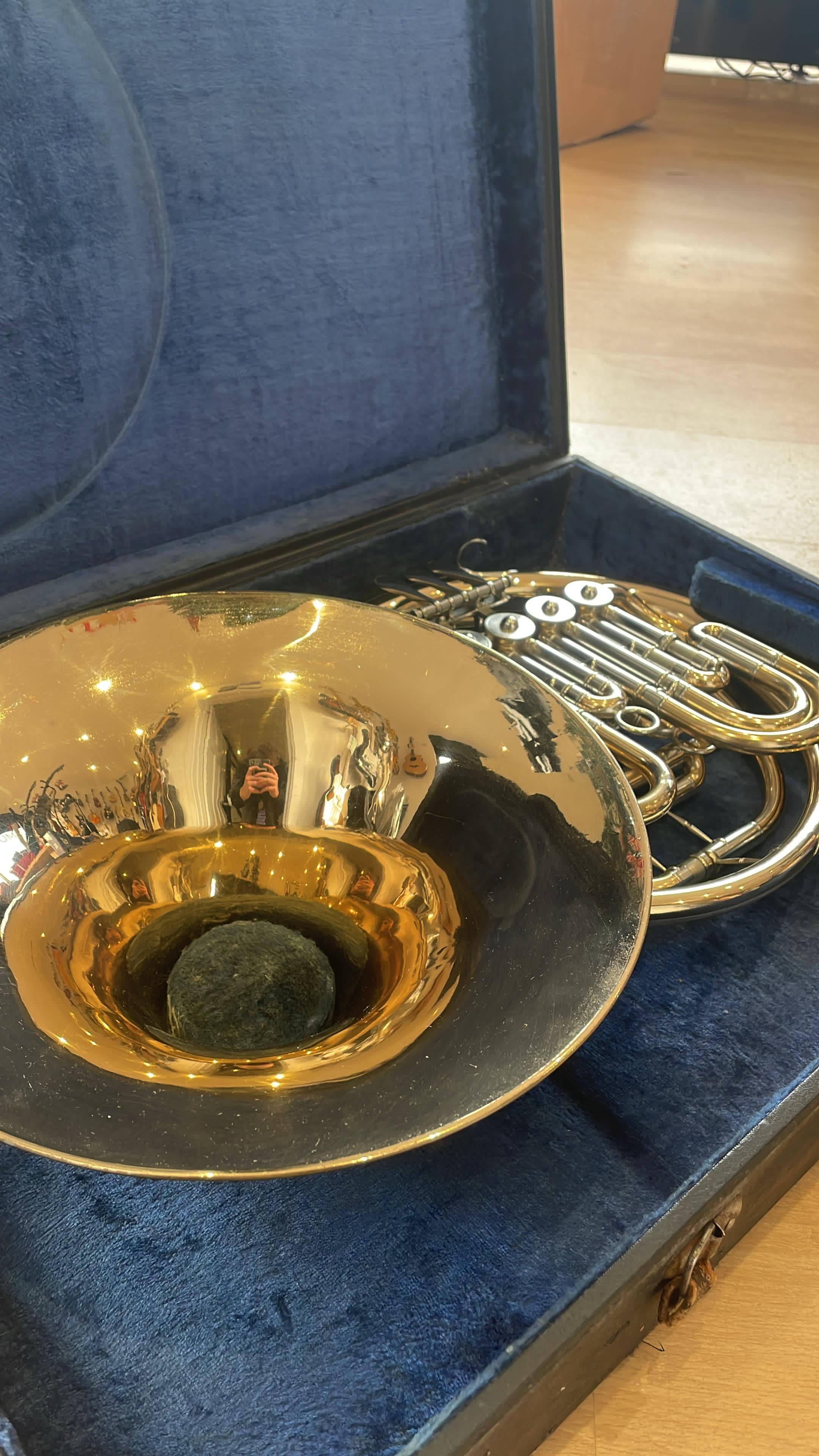 Vintage German Double French Horn – F/Bb – 5 Valve – Orchestral Instrument - GREAT CONDITION