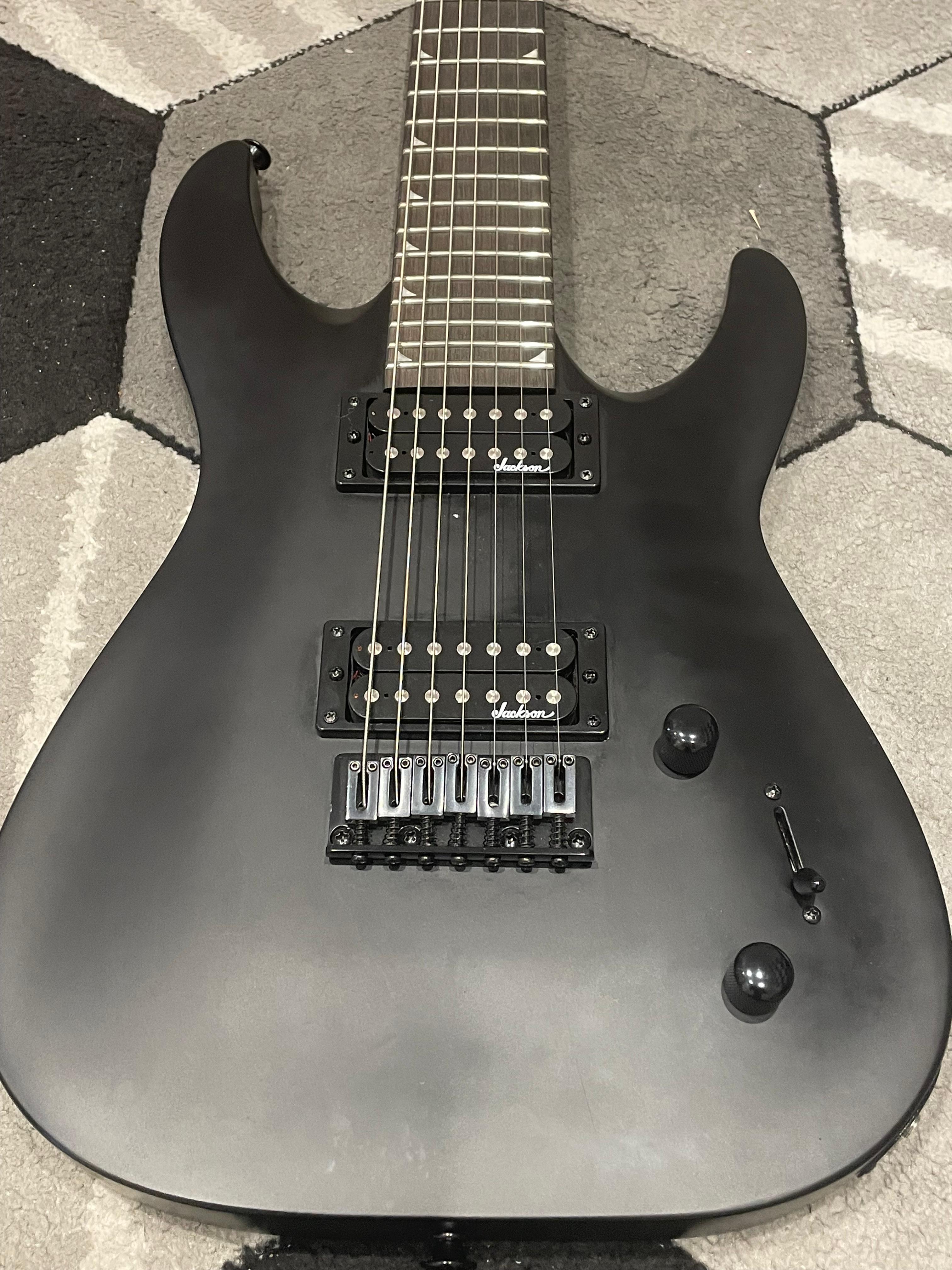 Jackson JS Series Dinky Arch Top JS22-7 DKA HT, Satin Black- Excellent Condition