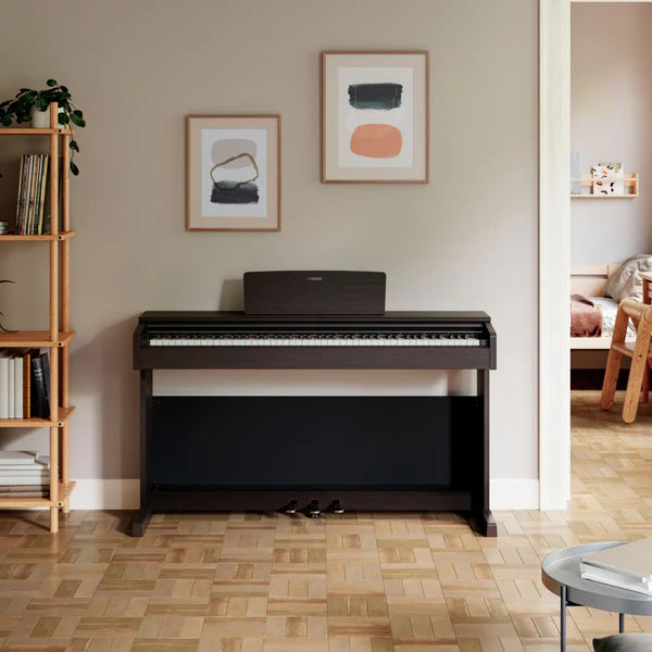 Beautiful sounding, furniture style piano from Yamaha. Choose from 3 colour options to match any room