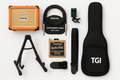 a bundle pack based around: Orange Crush Mini amplifier – a compact amp with real Orange tone.
Kirlin 10’ fabric instrument cable – strong, flexible, and reliable.
TGI 101 clip-on tuner – keeps your guitar perfectly in tune.
TGI electric gig bag (Student Series) – lightweight protection for your guitar.
TGI guitar stand – keeps your instrument safe and ready to play.
Fretmate Rock’n’Roll .009 strings – a spare set of strings to keep you going.
50mm polypropylene guitar strap – play standing up in comfort.