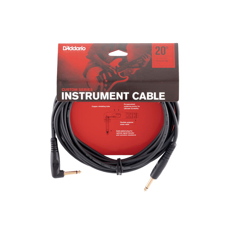 Custom Series Instrument Cable - 20ft - Right Angle