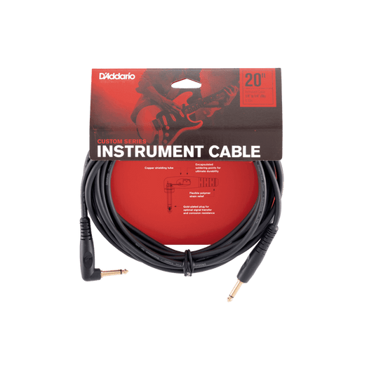 Custom Series Instrument Cable - 20ft - Right Angle